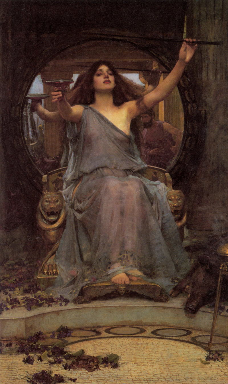 Circe offering the cup to Odysseus