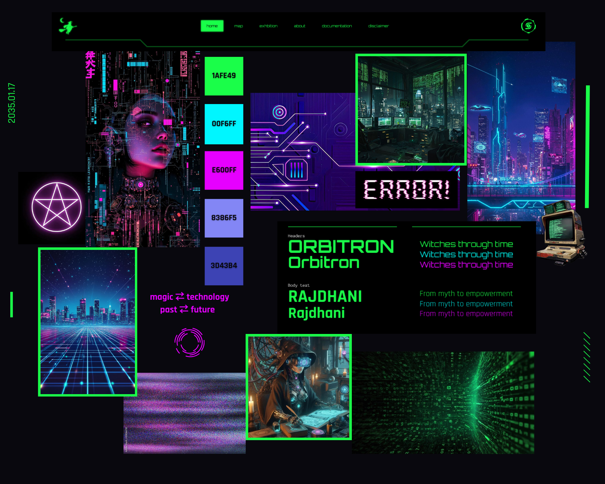 Cyberpunk Design Moodboard